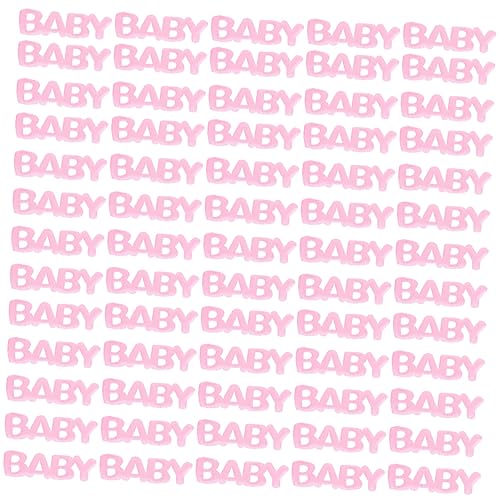 UKCOCO 200 Stück Tischstreuung Gänseblümchen Konfetti Oh streuen aufdecken Hochzeitsdeko decoratiuni craciun Tischdeko Geschlecht offenbaren Dekoration Babyparty -Dekoration Plastik Rosa von UKCOCO