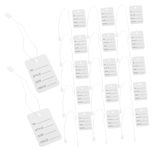 UKCOCO 2000 Stück Preisschild Tag Hängeetikett für Socken Hangtag Yard Sale Tags Armbandanhänger zum Verkauf Anstecknadeln für Kleidungsmarken Tag-Seil Waren -Tags Hang -Tags Papier Weiß UKCOCO 2000 Stück Preisschild Tag Hängeetikett für Socken Hangtag Yard Sale Tags Armbandanhänger zum Verkauf Anstecknadeln für Kleidungsmarken Tag-Seil Waren -Tags Hang -Tags Papier Weiß von UKCOCO