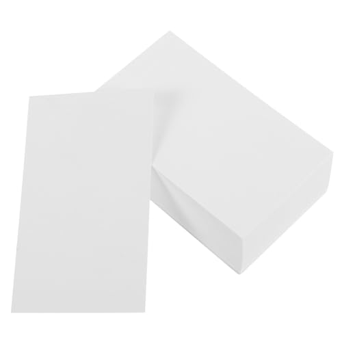 UKCOCO 200Stücke Leere Notizkarten aus DIY Karteikarten für Kreative Bastelprojekte Schmierpapier für Büro Schule und Persönliche Notizen von UKCOCO