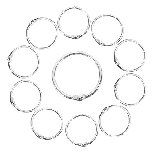 UKCOCO 20Stücke Buchringe aus Metall für Karteikarten und Scrapbook Binderinge Praktische Ringe zur Dokumentenorganisation und DIY Projekten für Alben UKCOCO 20Stücke Buchringe aus Metall für Karteikarten und Scrapbook Binderinge Praktische Ringe zur Dokumentenorganisation und DIY Projekten für Alben von UKCOCO