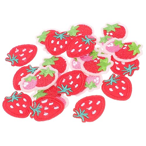 UKCOCO 20Stücke Erdbeer Patch Aufbügelbare Bestickte Kleidung Flecken für DIY Projekte zur Reparatur und Dekoration von Kleidung Rucksäcken und Accessoires UKCOCO 20Stücke Erdbeer Patch Aufbügelbare Bestickte Kleidung Flecken für DIY Projekte zur Reparatur und Dekoration von Kleidung Rucksäcken und Accessoires von UKCOCO