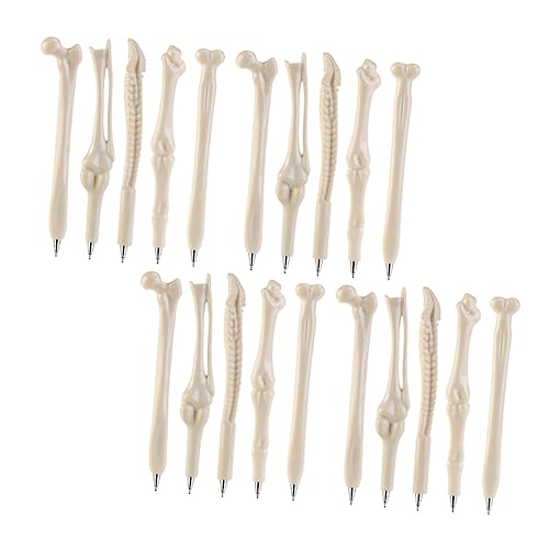 UKCOCO 20Stücke Kreative Kugelschreiber Knochenform Realistische Halloween Stifte für Künstler und Halloween Feiern Schwarze UKCOCO 20Stücke Kreative Kugelschreiber Knochenform Realistische Halloween Stifte für Künstler und Halloween Feiern Schwarze von UKCOCO