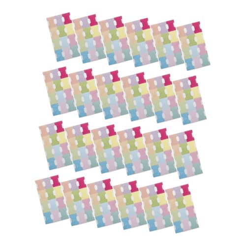 UKCOCO 24 Blatt Beschreibbare Haftnotizen Bunte Index Tabs aus Papier Selbstklebende Seitenmarkierungen für Bücher Ordner Notizen und Dokumentenorganisation Reißfest Praktische von UKCOCO
