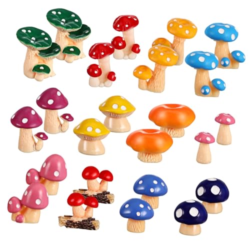UKCOCO 24 Stück Pilz-Geschenkornamente Pilzgartendekor Pilzfiguren Nettes Gartendekor Feenhaftes Pilzzubehör Miniaturen zum Basteln Mini -Ornamente Gartenpilze Harz UKCOCO 24 Stück Pilz-Geschenkornamente Pilzgartendekor Pilzfiguren Nettes Gartendekor Feenhaftes Pilzzubehör Miniaturen zum Basteln Mini -Ornamente Gartenpilze Harz von UKCOCO