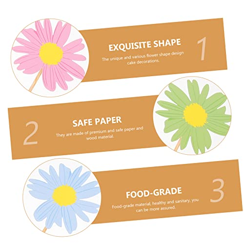 UKCOCO 24 Stück Teiliges Cake Inserts mit Frischen Designs Farbenfrohe Blumendekorationen für Kuchen und Cupcakes Party und Hochzeitstortendeko Lebendige Sommerblumen Topper UKCOCO 24 Stück Teiliges Cake Inserts mit Frischen Designs Farbenfrohe Blumendekorationen für Kuchen und Cupcakes Party und Hochzeitstortendeko Lebendige Sommerblumen Topper von UKCOCO