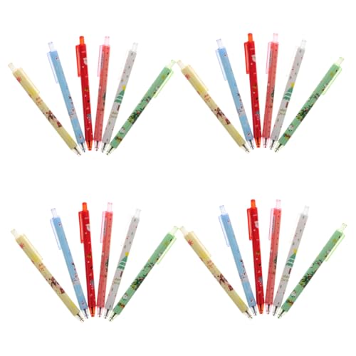UKCOCO 24 Stück Teiliges Weihnachts Kugelschreiber mit Süßem Cartoon Design Glattes Schreiben Bunte Gelschreiber für Schüler Büro und Geschenkideen zu Weihnachten UKCOCO 24 Stück Teiliges Weihnachts Kugelschreiber mit Süßem Cartoon Design Glattes Schreiben Bunte Gelschreiber für Schüler Büro und Geschenkideen zu Weihnachten von UKCOCO