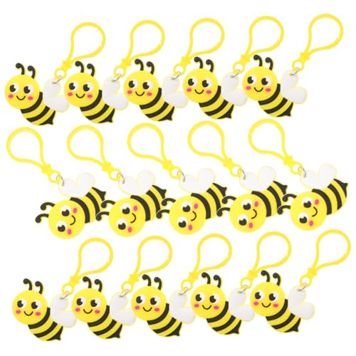 UKCOCO 24Stücke Bienen Schlüsselanhänger Niedliches Bienen Design Für Schlüssel Taschen Und Rucksäcke Hochwertiges Material Für Freunde von UKCOCO
