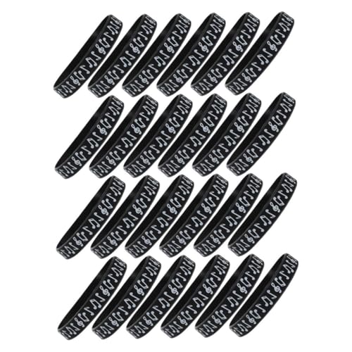 UKCOCO 24Stücke Silikon Armbänder mit Musiknoten Inspirierende Event Armbänder für Musikpartys Langlebig und Bequem für Klavierfeiern Geburtstage und Outdoor Aktivitäten UKCOCO 24Stücke Silikon Armbänder mit Musiknoten Inspirierende Event Armbänder für Musikpartys Langlebig und Bequem für Klavierfeiern Geburtstage und Outdoor Aktivitäten von UKCOCO