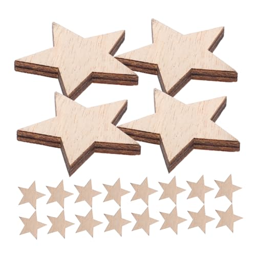 UKCOCO 25 Stück Teiliges Kleine Holzsterne zum Basteln aus Naturreinem Holz mit Sichtbarer Holzmaserung Unvollendete DIY Ornamente für Weihnachtsdeko Hochzeit Party und Kreative UKCOCO 25 Stück Teiliges Kleine Holzsterne zum Basteln aus Naturreinem Holz mit Sichtbarer Holzmaserung Unvollendete DIY Ornamente für Weihnachtsdeko Hochzeit Party und Kreative von UKCOCO