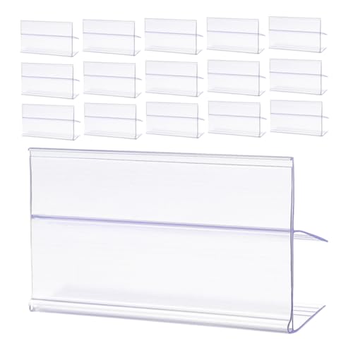 UKCOCO 25 Stück Teiliges Transparentes Preisschildhalter Langlebiger Etikettenhalter für Supermarktregale Wiederverwendbarer Stabiler Regal Preisschildständer für Einzelhandel Büro UKCOCO 25 Stück Teiliges Transparentes Preisschildhalter Langlebiger Etikettenhalter für Supermarktregale Wiederverwendbarer Stabiler Regal Preisschildständer für Einzelhandel Büro von UKCOCO