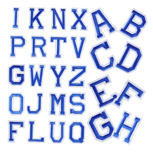 UKCOCO 26Stücke Patches Aufbügeln Gestickte Alphabet Aufnäher für Kleidung Jeans Taschen Rucksäcke Strapazierfähigem Dekorieren von UKCOCO