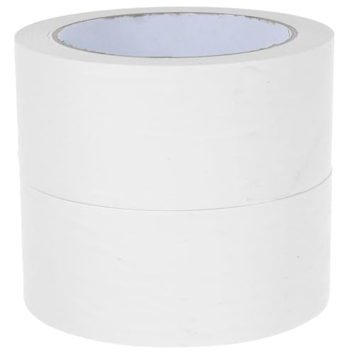 UKCOCO 2Rollen Beschreibbares Kraft Verpackungsband Selbstklebendes Vielseitig Verwendbares Dichtungsband für DIY Versand und Verpackungen Weißes Klebeband von UKCOCO