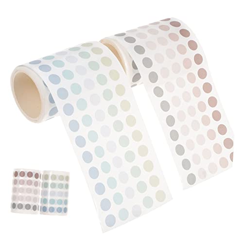 UKCOCO 2Rollen Punktaufkleber für Scrapbooking Selbstklebende Dekorationssticker für DIY Projekte Handgemachte Alben und Journaling Zubehör Berry Taro von UKCOCO