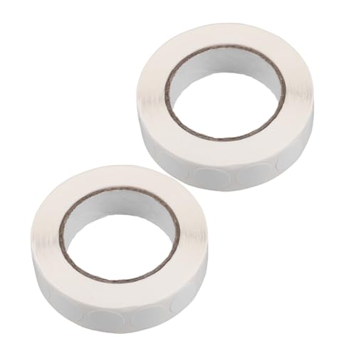 UKCOCO 2Rollen Runde Punktaufkleber Wasserdichte Etiketten für Farbcodierung und Markierung im Büro Zuhause Geschäft und Klassenzimmer mit Je Aufklebern von UKCOCO