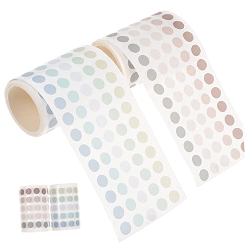 UKCOCO 2Rollen Wellenpunkt Aufkleber DIY Dekorative Abziehbilder für Scrapbooking Tagebuch und Selbstklebende Berry und Taro Vanilla UKCOCO 2Rollen Wellenpunkt Aufkleber DIY Dekorative Abziehbilder für Scrapbooking Tagebuch und Selbstklebende Berry und Taro Vanilla von UKCOCO