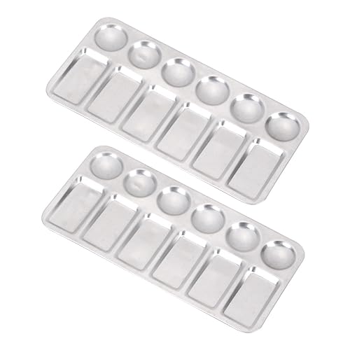 UKCOCO 2Stücke Aluminium Aquarell und Ölfarben Hygienisch und Wiederverwendbar für Künstler und Bastelprojekte von UKCOCO