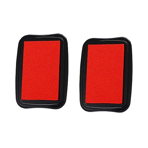UKCOCO 2Stücke Fingerfarbe Stempelkissen Vintage Rot Wasserfeste DIY Graffiti Ink Pads für Kreative Kunstprojekte und Bastelarbeiten für Erwachsene von UKCOCO