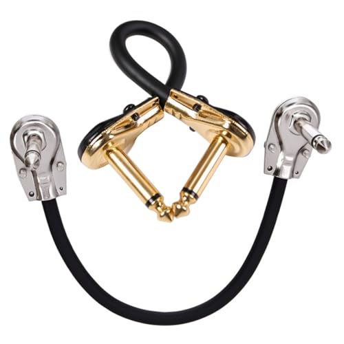 UKCOCO 2Stücke Gitarren Patch Kabel Langlebiges Effektkabel für Gitarren und Bass für Musikgeräte und Pedalboards Hochwertiges Zubehör für Musiker von UKCOCO