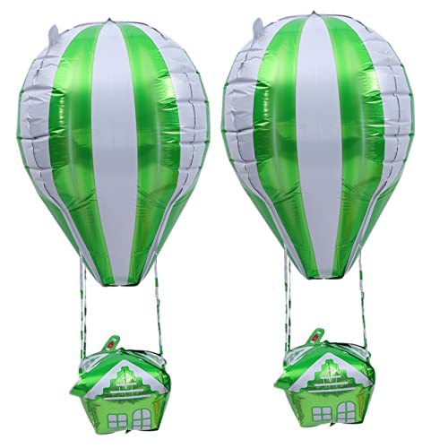 UKCOCO 2Stücke Heißluftballon Folienballons Partyballons für Geburtstagsfeiern Fotorequisiten und Dekorationen für Kindergeburtstage und Festliche Anlässe von UKCOCO
