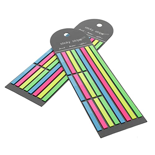 UKCOCO 2Stücke Lange und Kurze Seitenmarkierungsstreifen Klebrige Highlighter für Notizen und Organisation für Schule und Büro Wiederverwendbar und Haftend Unterstützt UKCOCO 2Stücke Lange und Kurze Seitenmarkierungsstreifen Klebrige Highlighter für Notizen und Organisation für Schule und Büro Wiederverwendbar und Haftend Unterstützt von UKCOCO