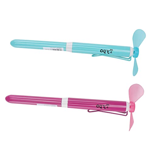 UKCOCO 2Stücke Mini Kugelschreiber Praktischer Schreibstift für Studenten Multifunktionaler Kugelschreiber in Blau und Pink für Schule und Büro von UKCOCO