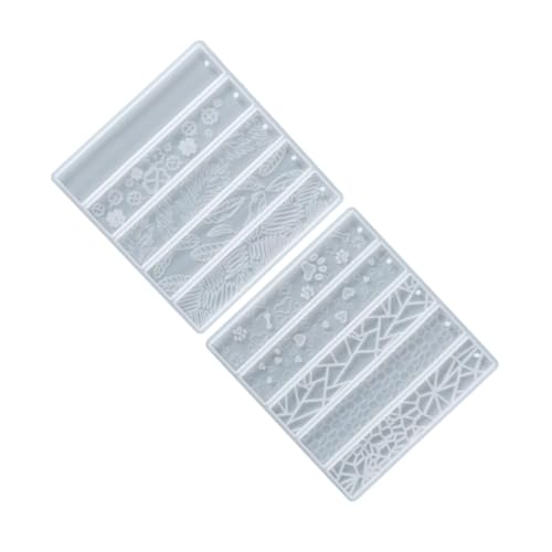 UKCOCO 2Stücke Silikon Lesezeichenformen für Epoxidharz DIY Herz und Blattdesigns Wiederverwendbare Gießformen für Bastelprojekte Einfach zu Reinigen und Langlebig UKCOCO 2Stücke Silikon Lesezeichenformen für Epoxidharz DIY Herz und Blattdesigns Wiederverwendbare Gießformen für Bastelprojekte Einfach zu Reinigen und Langlebig von UKCOCO