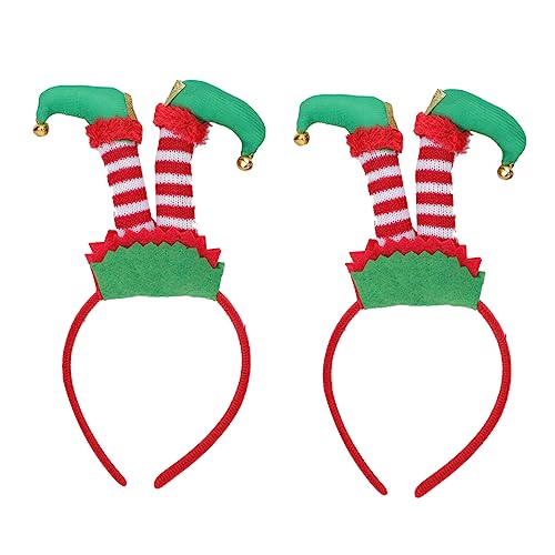 UKCOCO 2Stücke Weihnachtsbaum Haarreifen Festlicher Kopfschmuck Für Süße Stirnbänder Mit Weihnachtsmotiven Haarzubehör Für Weihnachten Und Festliche Feiern von UKCOCO