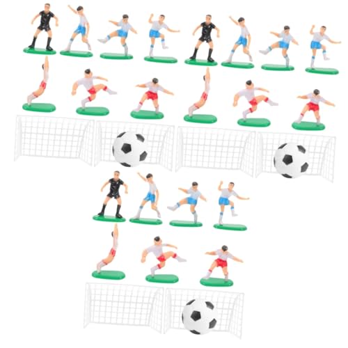 UKCOCO 3 Sätze Fußball Kuchen Dekoration Topper Fußball-Kuchen-Dekoration Tonhöhe fußball tortendeko Soccer Kuchen Dekoration Cupcake-Dekorationen für Fußballspiele Kuchen -Dekore PVC von UKCOCO