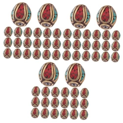 UKCOCO 3 Sätze Handgefertigte Buddha Perlen Messing Mit Türkis Distanzperlen Für Diy Schmuckherstellung Für Dekoration Und Bastelprojekte 20 Stück * 3 UKCOCO 3 Sätze Handgefertigte Buddha Perlen Messing Mit Türkis Distanzperlen Für Diy Schmuckherstellung Für Dekoration Und Bastelprojekte 20 Stück * 3 von UKCOCO