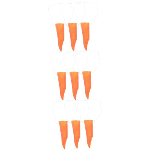 UKCOCO 3 Sätze Karotten Nase Kostüm Accessoire Für Schneemann Lustige Karotten Requisiten Für Partys Karneval Und Cosplay Wiederverwendbar Und Leicht Einheitsgröße 3 Stück * 3 von UKCOCO