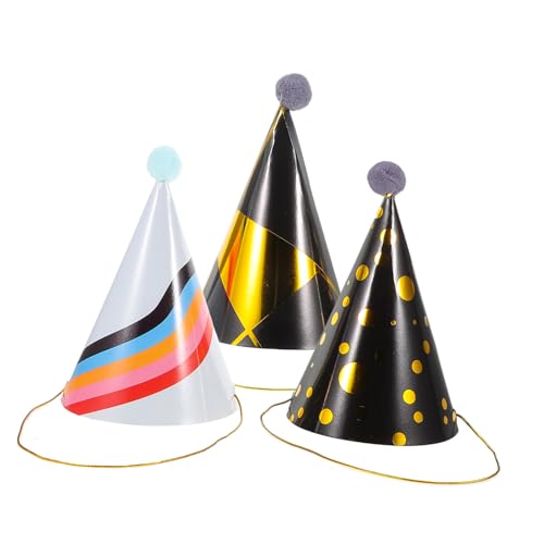 UKCOCO 3 Stück Geburtstagshut Vorabend 1/2 golden Geburtstagsmützen für Erwachsene -Partyhut Frohes neues Jahr Kegelhut Countdown für das neue Jahr Fun Hut Papier UKCOCO 3 Stück Geburtstagshut Vorabend 1/2 golden Geburtstagsmützen für Erwachsene -Partyhut Frohes neues Jahr Kegelhut Countdown für das neue Jahr Fun Hut Papier von UKCOCO