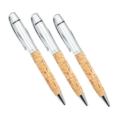 UKCOCO 3 Stück PU Holzmaserung Kugelschreiber Ergonomischer Metall Kugelschreiber mit Glatter für Büro Schule und Alltag UKCOCO 3 Stück PU Holzmaserung Kugelschreiber Ergonomischer Metall Kugelschreiber mit Glatter für Büro Schule und Alltag von UKCOCO