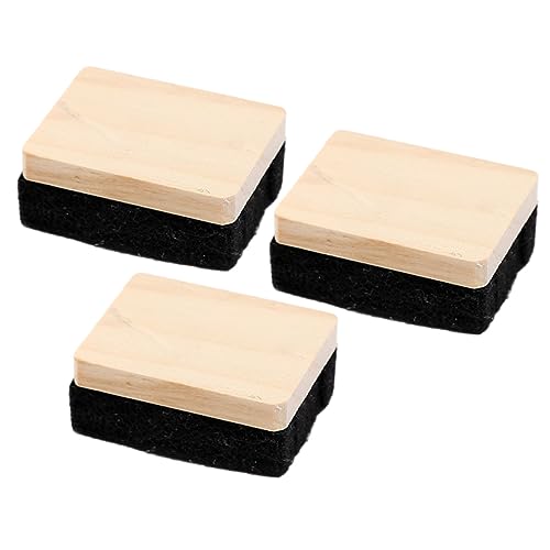UKCOCO 3 Stück Teiliges Blackboardschwamm aus Holz und Filz Wiederverwendbarer Trockenradierer für Kreidetafeln und Platzsparend für Schule Büro Unterricht und Präsentationen UKCOCO 3 Stück Teiliges Blackboardschwamm aus Holz und Filz Wiederverwendbarer Trockenradierer für Kreidetafeln und Platzsparend für Schule Büro Unterricht und Präsentationen von UKCOCO