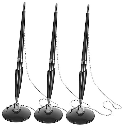 UKCOCO 3 Stück Teiliges Drehkugelschreiber mit Ständer Robuster Kompressionsbeständiger Schreibtisch Kugelschreiber Schnelltrocknende Eleganter Business Unterschriftenstift für Büro und UKCOCO 3 Stück Teiliges Drehkugelschreiber mit Ständer Robuster Kompressionsbeständiger Schreibtisch Kugelschreiber Schnelltrocknende Eleganter Business Unterschriftenstift für Büro und von UKCOCO