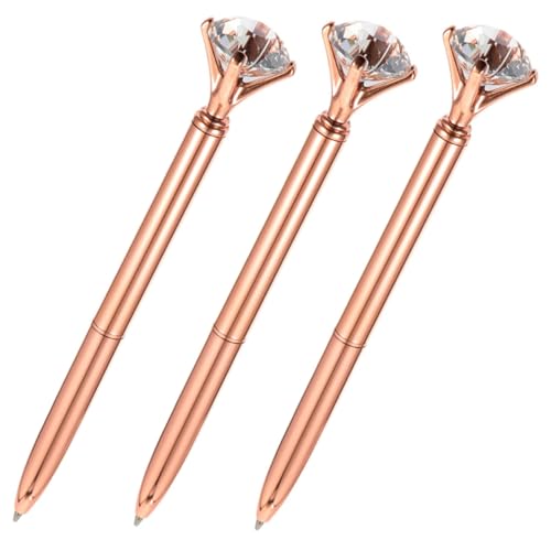 UKCOCO 3 Stück Teiliges Metall Kugelschreiber Eleganter Business Kugelschreiber mit Diamant Design Langlebig und Tragbar für Büro Studium und Alltagsgebrauch UKCOCO 3 Stück Teiliges Metall Kugelschreiber Eleganter Business Kugelschreiber mit Diamant Design Langlebig und Tragbar für Büro Studium und Alltagsgebrauch von UKCOCO