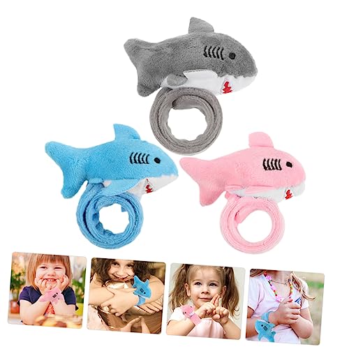UKCOCO 3 Stück Teiliges Plüsch Hai Slap Armband Realistische Tiermuster Bänder Einfach Anzuwenden Partygeschenk in Blau und Sicher und Langlebig für Geburtstags und Kostümpartys UKCOCO 3 Stück Teiliges Plüsch Hai Slap Armband Realistische Tiermuster Bänder Einfach Anzuwenden Partygeschenk in Blau und Sicher und Langlebig für Geburtstags und Kostümpartys von UKCOCO