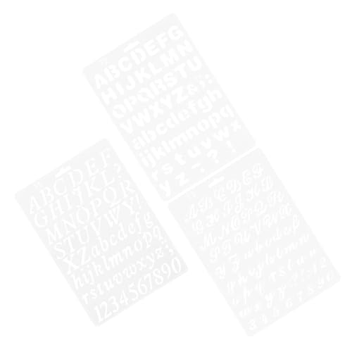 UKCOCO 3 Stück Zeichnungsvorlage Lineal Schablone für Schriftzeichen Alphabet-Schablonen groß Zahlen Brief Vorlage zum Malen von Buchstaben Schreibschablonen das Haustier Schwarz UKCOCO 3 Stück Zeichnungsvorlage Lineal Schablone für Schriftzeichen Alphabet-Schablonen groß Zahlen Brief Vorlage zum Malen von Buchstaben Schreibschablonen das Haustier Schwarz von UKCOCO