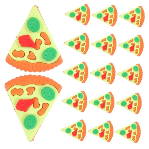 UKCOCO 30 Entzückende Cartoon-pizza-radiergummis: Schülerpreise Für Die Grundschule – Kreative Mini-radiergummis Für Kinder – Partygeschenke Fürs Klassenzimmer von UKCOCO