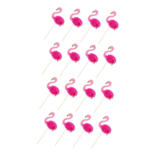 UKCOCO 30 Stück Kuchendekorationseinsatz Dekorationen Strand Flamingo-Cupcake-Topper Stöcke Luau-Thema Kuchendeckel für hawaiianische Partys Hawaiischer Kuchen Holz Rosy UKCOCO 30 Stück Kuchendekorationseinsatz Dekorationen Strand Flamingo-Cupcake-Topper Stöcke Luau-Thema Kuchendeckel für hawaiianische Partys Hawaiischer Kuchen Holz Rosy von UKCOCO