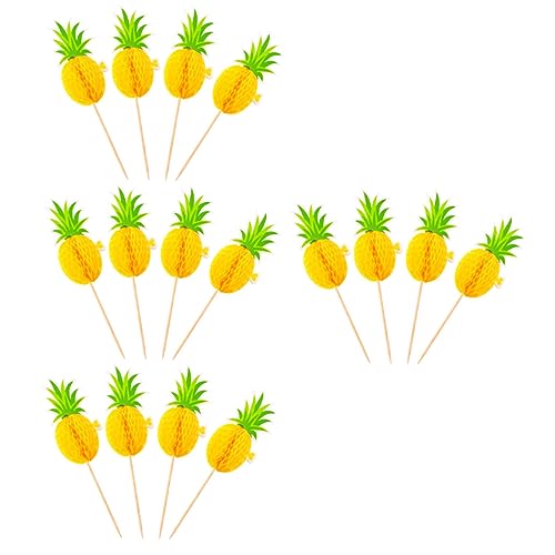 UKCOCO 30 Stück Kuchendekorationseinsatz tropisch Party Festkuchen Ananaskuchen dekorieren golden Hochzeitsdeko hawaiianische kuchendekoration Cupcake Picks Papier Yellow UKCOCO 30 Stück Kuchendekorationseinsatz tropisch Party Festkuchen Ananaskuchen dekorieren golden Hochzeitsdeko hawaiianische kuchendekoration Cupcake Picks Papier Yellow von UKCOCO