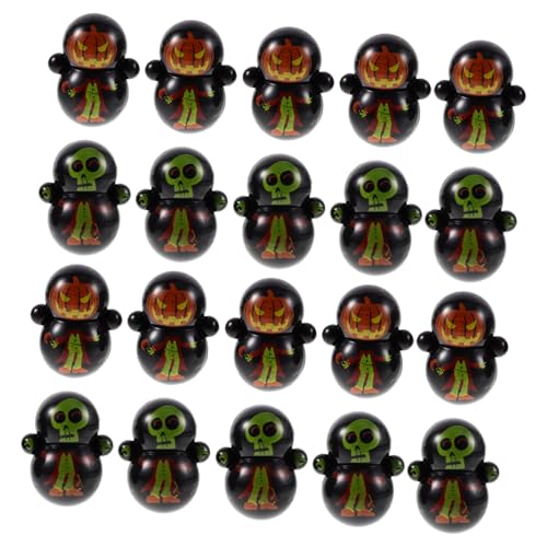 UKCOCO 30 Stück Teiliges Set Mini Tumbler für Halloween Muster Kreative und Praktische Tischdekoration Stabiler Wackelkopf Halloween für Junge Mädchen UKCOCO 30 Stück Teiliges Set Mini Tumbler für Halloween Muster Kreative und Praktische Tischdekoration Stabiler Wackelkopf Halloween für Junge Mädchen von UKCOCO