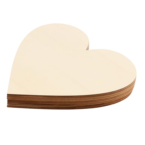 UKCOCO 30 Stück Unbemalte Herz Holzscheiben für Diy Projekte Herzförmige Holz Ausschneide für Kinderhandwerk Tischdekoration und Kreative Bastelideen für Home Party Dekoration UKCOCO 30 Stück Unbemalte Herz Holzscheiben für Diy Projekte Herzförmige Holz Ausschneide für Kinderhandwerk Tischdekoration und Kreative Bastelideen für Home Party Dekoration von UKCOCO