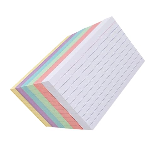 UKCOCO 300 Stück Bunte Karteikarten, Linierte Karteikarten, Leere Notizblöcke, Planen, Schreiben, Lernen, Notizkarten, Papier Für Büro, Klassenzimmer Und Heimgebrauch UKCOCO 300 Stück Bunte Karteikarten, Linierte Karteikarten, Leere Notizblöcke, Planen, Schreiben, Lernen, Notizkarten, Papier Für Büro, Klassenzimmer Und Heimgebrauch von UKCOCO
