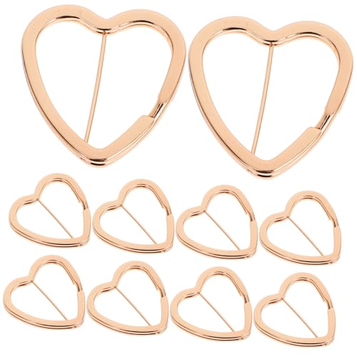 UKCOCO 30Stücke Herzförmige Schlüsselringe Teiliges DIY Schlüsselanhänger für Schmuck Handwerk Langlebig Formbeständig für Kleine Anhänger Verzierungen von UKCOCO