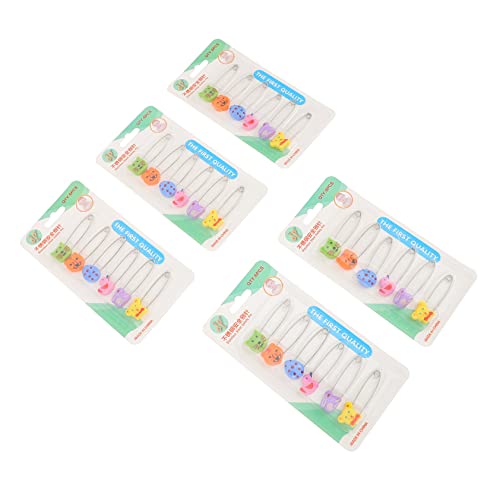 UKCOCO 30Stücke Sicherheitsnadeln Kunststoff Lange Windel Pins mit Tierkopf Design Anpassbar für Haustiere und Robust für Mehr UKCOCO 30Stücke Sicherheitsnadeln Kunststoff Lange Windel Pins mit Tierkopf Design Anpassbar für Haustiere und Robust für Mehr von UKCOCO