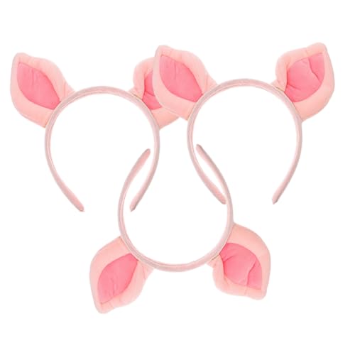 UKCOCO 3Stücke Schweineohren Stirnband für Erwachsene Lustiges Cosplay Zubehör für Partys Festivals und Kostümpartys Bezaubernde Kopfbedeckung für Unvergessliche von UKCOCO