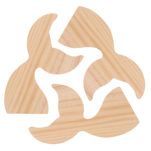UKCOCO 3er-Pack Holzornamente Mit Ozeanmotiven Für Geburtstagsfeiern UKCOCO 3er-Pack Holzornamente Mit Ozeanmotiven Für Geburtstagsfeiern von UKCOCO
