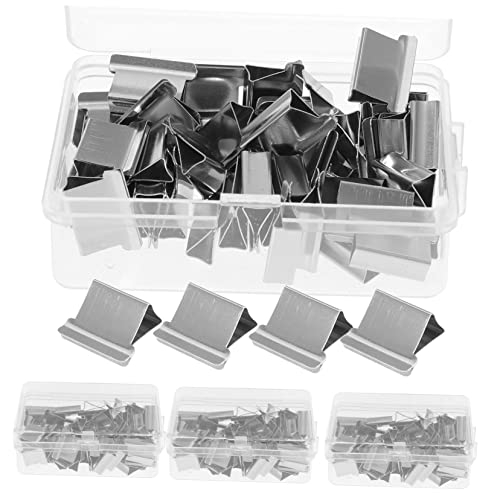 UKCOCO 4 Boxen Büroklammern aus Hochwertigem Wiederverwendbare Glatte Heftklammern für Dokumentenorganisation Praktische und Langlebige Aktenklammern für Schule und Büro von UKCOCO