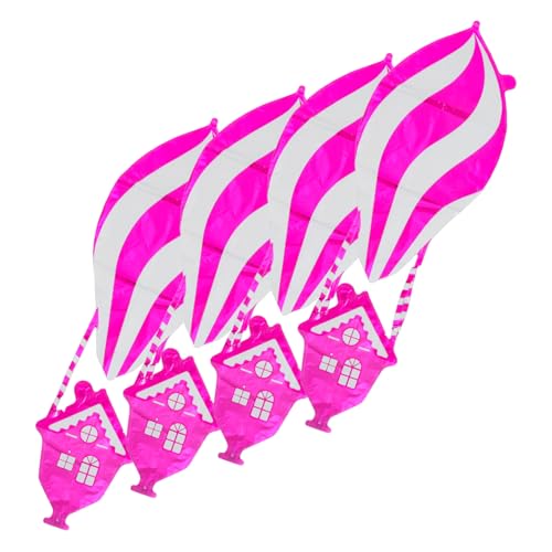 UKCOCO 4 Stück Heizballon Heißluftballon Dekoration Heißluftballon Wanddekoration Heißluftballonspielzeug Folienballons für Helium Aufblasbares Heißluftballon- Aluminiumfolie Rosy von UKCOCO