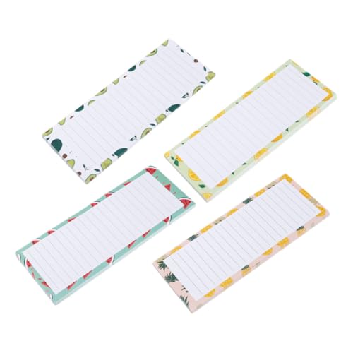 UKCOCO 4 Stück Magnetische Notizblöcke für Kühlschrank Abreißbare To Do Listen aus Gummiertem Papier Haftstarke Memo Pads für Einkaufslisten Büro und Haushalt Bunte Früchtemotive UKCOCO 4 Stück Magnetische Notizblöcke für Kühlschrank Abreißbare To Do Listen aus Gummiertem Papier Haftstarke Memo Pads für Einkaufslisten Büro und Haushalt Bunte Früchtemotive von UKCOCO